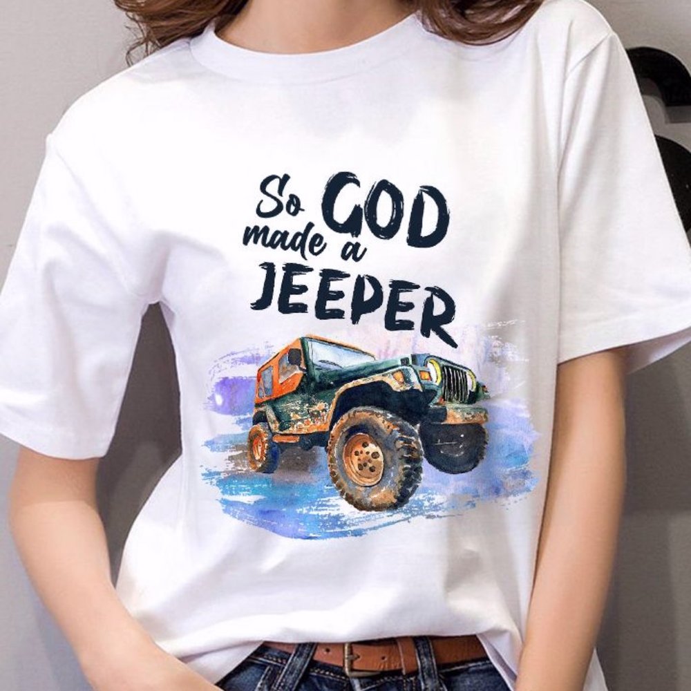 Jeep T shirt, So God Made A Jeeper Jeep Tee shirts, Gift For Jeep Lovers